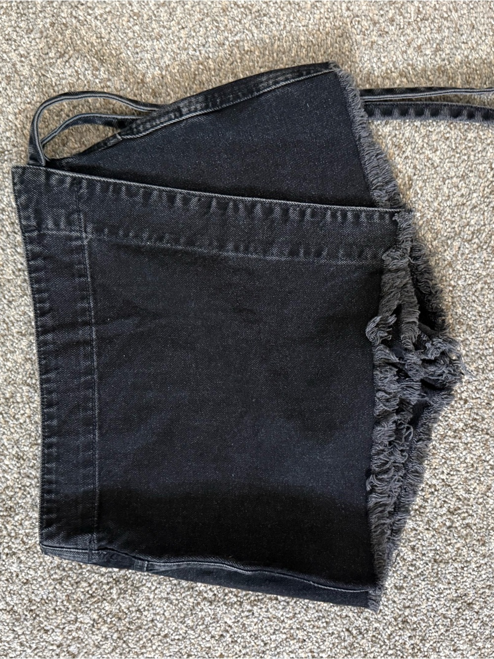 Free People Black Demi Wrap Mini Skort